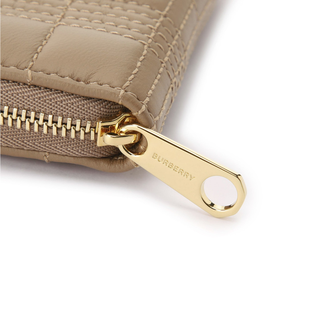 Burberry Coin Case Round Zip Wallet Brown - Picture 4 of 5